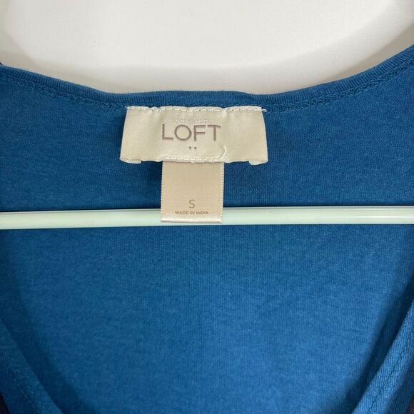 Loft Ann Taylor Womens Casual Dress Size S Blue Sleeveless Round Neck Lined - Picture 2 of 4